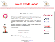 Tablet Screenshot of enviosdesdejapon.com